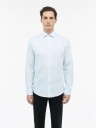Tiger of Sweden Adley Structured Slim Fit Cut Away Shirt Light Blue