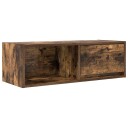 TV benk røkt eik 80x31x25,5 cm konstruert tre
