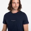 Tommy Hilfiger Tommy Logo Tipped Tee - Navy - M