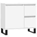 vidaXL Baderomsskap hvit 65x33x60 cm konstruert tre
