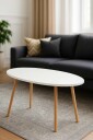 Sofabord Hanah Home Peka Low 90 x 60 x 50 cm Hvit   Hvit