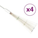 vidaXL Utendørs julelys kinaputter 4stk flerfarget 20 cm 560 lysdioder