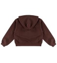 Calvin Klein Terry Monologo Zip Up Hoodie   Brown   140