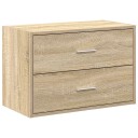  Skap med 2 skuffer sonoma eik 60x31x40 cm konstruert tre 8721158577047