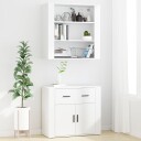 vidaXL Highboard hvit konstruert tre