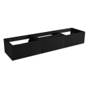 Vikingbad MIE Demi Bølge Servantskap 180 3x60 2 Servant Svart eik / 180cm Dobbel