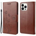 Trolsk Lommebokdeksel Blomst (iPhone 14 Pro) Lilla