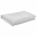 vidaXL Bordduk Oval Hvit 130 x 220 cm