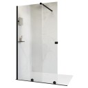Alterna Pureday Sidefelt B80-100xh211cm Krom / 90cm Klart Glass