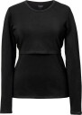 Boob N Top L/S Essential   BLACK   S
