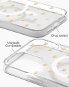 Ideal Of Sweden Clear MagSafe Case Golden Hearts (IDCLCMS-I2061-506)