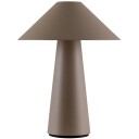 Cannes oppladbar bordlampe Brun