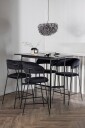 Venture Home   Spisegruppe Rax med 4 stk stoler Lui   Svart