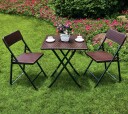 Sammenleggbart hagebord kaffebord rotting balkong 62 cm ModernHome