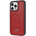 Audi Synthetic Lær Magsafe Mobildeksel i Rød for iPhone 14 Pro 6.1"