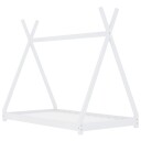 "Telt" sengeramme for barn 80x160 cm - hvit