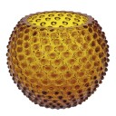 Klimchi  Hobnail vase 18 cm amber