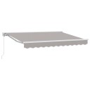  Markiseramme Lysegrå 300 x 200 cm Polyester med PU belegg