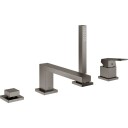 Grohe Eurocube 4 Hulls Badekarbatteri Børstet Hard Grafitt