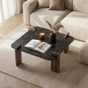 Coffee Table Nordure Mörk sten Valnöt -