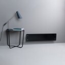 Adax Clea L panelovn med termostat og WiFi 600W/230V, Sort glass - 8 m²