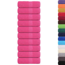 vidaXL Gjestehåndklær FROGN 10 stk rosa 30x50 cm 360 gsm