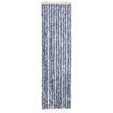 Insektgardin 56x185 cm blå hvit og sølv