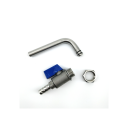 3/8" kuleventil med roterbar tappearm for Brew Bucket