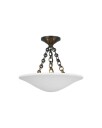 Mollino 16" Semi Flush Mount Bronze
