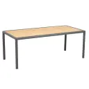 Brafab Gordon salongbord 65x140 cm Antracit / Teak