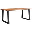  Spisebord med naturlig kant 180x90x75 cm heltre akasie 353291