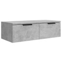 vidaXL Veggskap betonggr? 68x30x20 cm konstruert tre