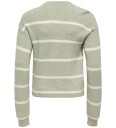 Kids Only Genser kogFranca Short L/S Stripe Knt Grå