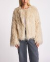 By Malina   Jakke Manda Faux Fur Jacket   Natur