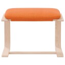  Fotskammel mørkegul 51x41x40 cm stoff 8720845742829