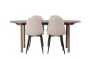 Venture Home Andy Spisegruppe 180 cm Oval med 4 Polar Stoler Beige