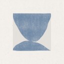 Blue Symmetry Plakat / 50x50