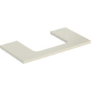 GEBERIT ONE benkeplate 900x470x30mm utskåret i midten hvit høykomprimert