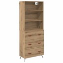  Høyskap med skuff Artisan Eik 69,5 x 34 x 180 cm Konstruert tre