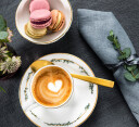Jette Frölich Winter Stars kaffekopp med skål gren