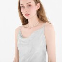 Calvin Klein Viscose Jacquard Maxi Slip Dress Green L