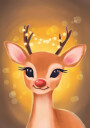 Christmas Deer Plakat Plakat / 100x150cm
