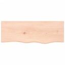 vidaXL Vegghylle 80x30x2 cm ubehandlet heltre eik