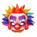 Widmann Killer Klovn Maske Flerfarget One size 05206