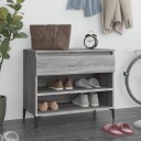 vidaXL Skoskap gr? sonoma 70x36x60 cm konstruert tre