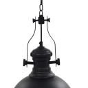 vidaXL Taklampe svart rund E27