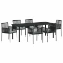  Sett med 4 Svart Poly rotting 54x60.5x83.5 cm Holdbar