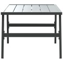  Utendørs salongbord svart 90x45x35 cm pulverlakkert stål 4008106