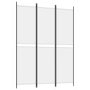  Romdeler 3 paneler hvit 150x200 cm stoff 8720287196242