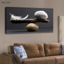 Zen Stein Lerretsbilde 60x120 cm Harmonisk Dekor for Hjemmet